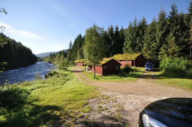 The cabins along Gaula